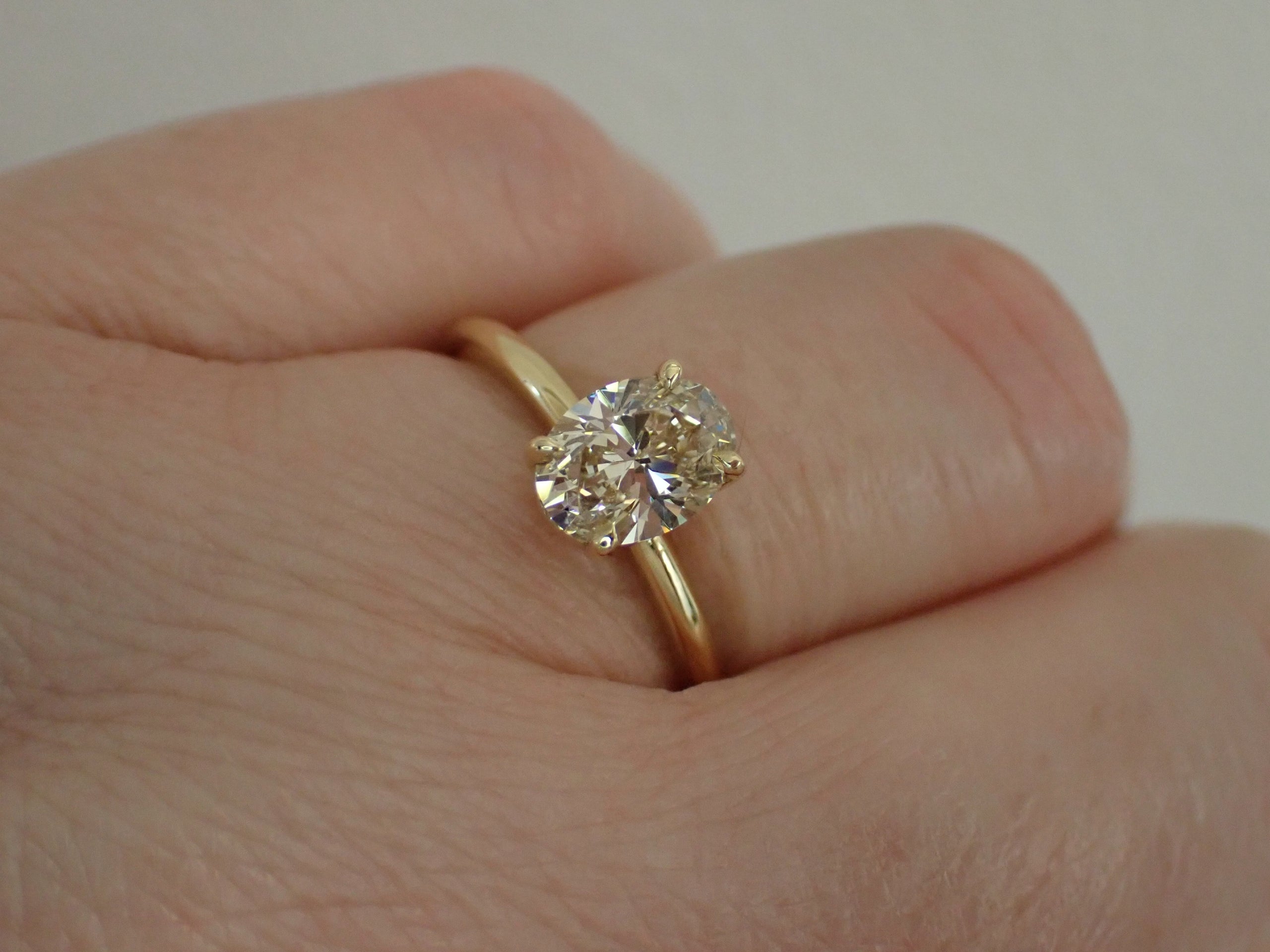 Champagne diamond yellow gold hot sale ring